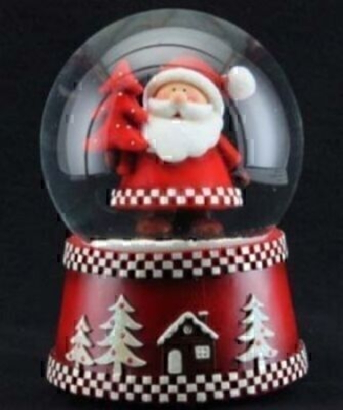 This Scandi santa music dome by Gisela Graham is a great little addition to your Christmas collection. The design is beautifully detailed and has a lot of character. This Scandi Santa Father Christmas music snow dome by Gisela Graham is a great little addition to your Christmas decorations. The design is beautifully detailed and has a lot of character. It really fits in with traditional Christmas Decorations. Song - We wish you a Merry Christmas. Size 15x10cm <br><br>
If it is Christmas Decorations to be sent anywhere in the UK you are after than look no further than Booker Flowers and Gifts Liverpool UK. Our Christmas Decorations are specially selected from across a range of suppliers. This way we can bring you the very best of what is available in Christmas Decorations.<br><br>
Gisela loves Christmas Gisela Graham Limited is one of Europes leading giftware design companies. Gisela made her name designing exquisite Christmas and Easter decorations. However she has now turned her creative design skills to designing pretty things for your kitchen, home and garden. She has a massive range of over 4500 products of which Gisela is personally involved in the design and selection of. In their own words Gisela Graham Limited are about marking special occasions and celebrations. Such as Christmas, Easter, Halloween, birthday, Mothers Day, Fathers Day, Valentines Day, Weddings Christenings, Parties, New Babies. All those occasions which make life special are beautifully celebrated by Gisela Graham Limited.<br><br>
Christmas and it is her love of this occasion which made her company Gisela Graham Limited come to fruition. Every year she introduces completely new Christmas Collections with Unique Christmas decorations. Gisela Grahams Christmas ranges appeal to all ages and pockets.<br><br>
Gisela Graham Christmas Decorations are second not none a really large collection of very beautiful items she is especially famous for her Fairies and Nativity. If it is really beautiful and charming Christmas Decorations you are looking for think no further than Gisela Graham.<br><br>
This Santa Father Christmas Snow Dome Christmas decoration by Gisela Graham is fun and traditional at the same time. It is sure to delight and will fit in well with many Christmas themes and decorations especially a Traditional Christmas theme. Coming out year after year it will bring a smile to your face and bringing Christmas cheer and festive spirit to the house. For Gisela Graham Christmas Decorations sent anywhere in the UK remember Booker Flowers and Gifts in Liverpool UK
